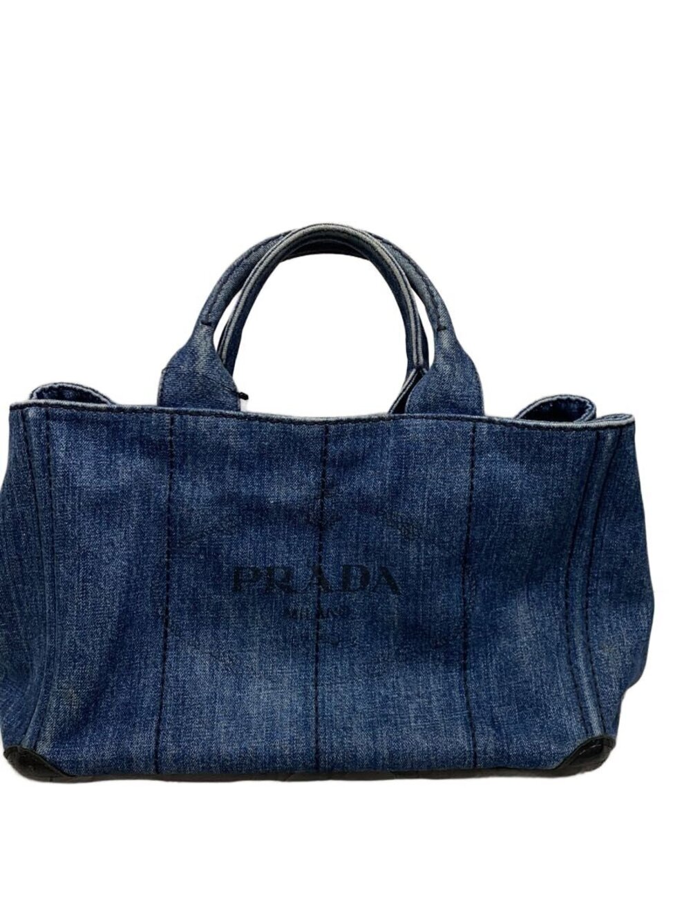 Prada Tote Bag Denim Blue
